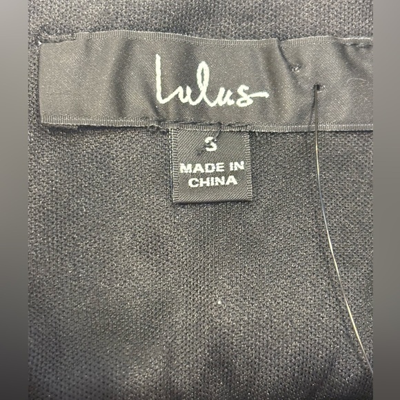 NWT Lulus Black Floral Embroidered Mesh Mini Dress 💘🌹 Size Small 💕✨ - Picture 9 of 12